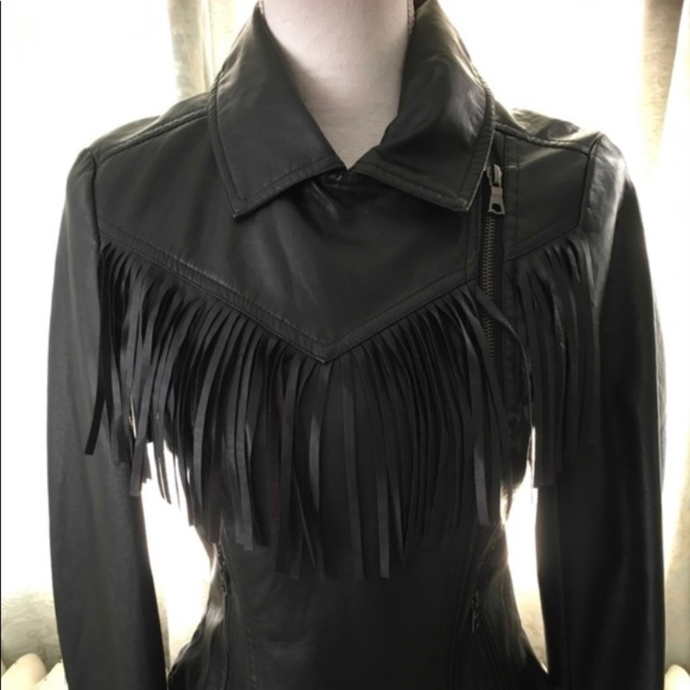 Vegan leather jacket size small
American Culture